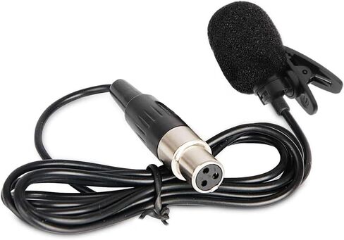 Replacement Lavalier Lapel Microphone for Phenyx Pro Wireless Bodypack Transmitter, UHF Bodypack Microphone for PTU-71/PTU-7000/PTU-6000 with Mini 3 Pins XLR Connector in Saudi Arabia