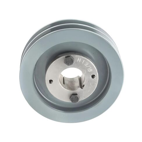 2AK51H/H-1-3/16 Compressor 5" Dual Groove Pulley - for Masterdrive Mechanical Power Transmission Part - Cast Iron Belt A Section 4L Pulley Replacement, w/ 1-3/16" Sheave Bushing - Gray Solid Steel in Saudi Arabia
