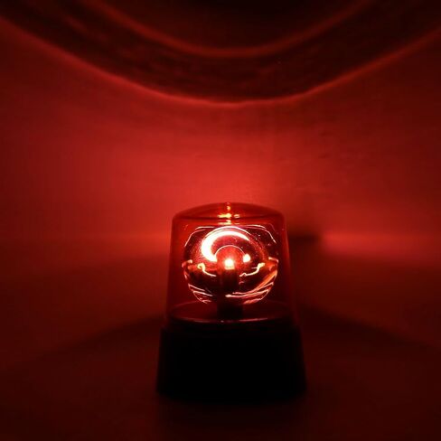 ضوء ستروب LED، حفلة ديسكو 360 درجة مصباح دوار DJ وامض أضواء المسرح سيارة الشرطة Beaco-n Siren Strobe Light مع التحكم في التبديل لحفلات المنزل وأعياد الميلاد (اللون: قطعتان أحمر) in Kuwait