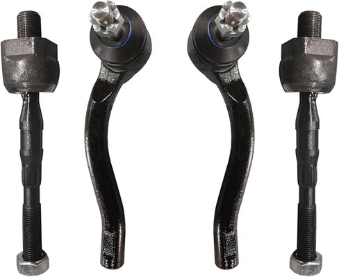محور ديترويت - مجموعة قضبان التعادل الأمامية RWD لـ 2011-2012 INFINITI G25 2010-2013 G37 2015 Q40، 4 استبدال وصلات نهاية قضبان التعادل الداخلية الخارجية in Saudi Arabia