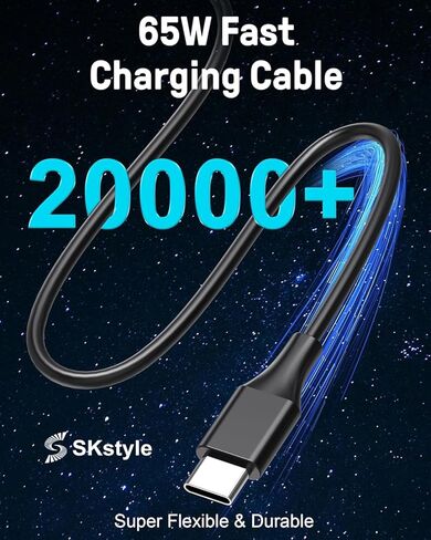 S SKSTYLE أحدث 65 واط USB C شاحن لأجهزة الكمبيوتر المحمول Dell Latitude XPS Chromebook الكمبيوتر 65 واط 45 واط نوع C شحن سريع in Kuwait