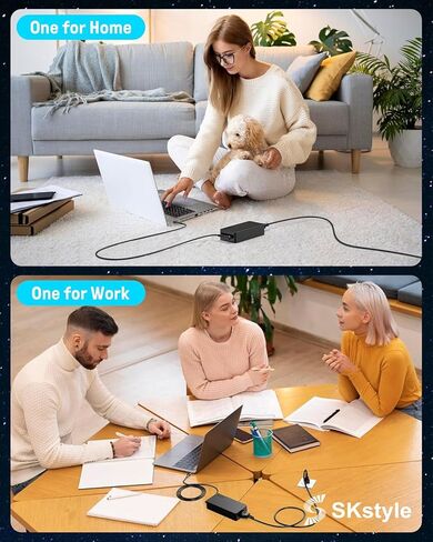S SKSTYLE أحدث 65 واط USB C شاحن لأجهزة الكمبيوتر المحمول Dell Latitude XPS Chromebook الكمبيوتر 65 واط 45 واط نوع C شحن سريع in Kuwait