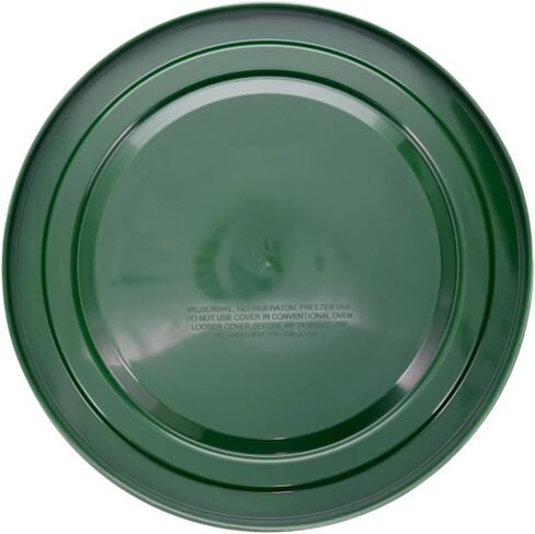 Pyrex 7404-PC 4.5-Quart Thyme Green Food Storage Replacement Lid (4-Pack) - Made in USA in Saudi Arabia