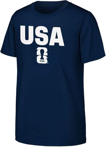 FIFA World Cup 2026 Kids Youth 8-20 Official Country Wordmark Graphic T-Shirt in Saudi Arabia