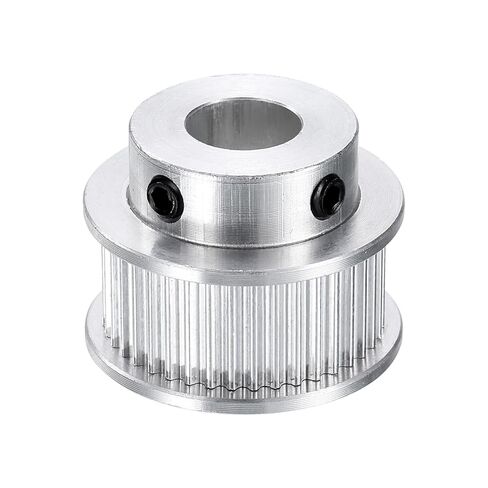 uxcell GT-2 40T Pulley Synchronous Wheel 10mm Bore, Aluminum Timing Pulley 40 Teeth, Fit Width 10mm Timing Belt for 3D Printer CNC Machine in Saudi Arabia