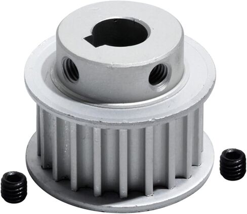 Zyaobei-Timing Pulley Timing Pulley HTD5M-20T with Keyway Transmission Pulley 16mm Belt Width 8/10/12/12.7/14/15mm Bore 5M 20Teeth Gear Belt Pulley, Used widely in Saudi Arabia