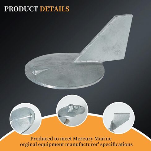 6J9-45371-01 Trim Tab Zinc Anode Replacement for Yamaha Outboard 150-200HP Engine in Kuwait