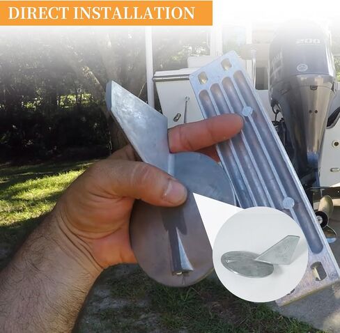 6J9-45371-01 Trim Tab Zinc Anode Replacement for Yamaha Outboard 150-200HP Engine in Kuwait