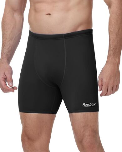 Roadbox Men's Athletic Swim Jammer, Quick Dry Performance Compression UPF 50+ Competitive Swimsuit Shorts for Training Racing in Saudi Arabia