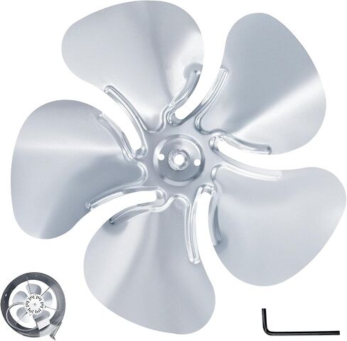 Earthtec A65123 المروحة البديلة لشفرة مروحة العادم العلية بقطر 12 بوصة. 5 شفرات 23 درجة - التجويف (بوصة): 5/16 محركات مروحة كهربائية in Kuwait