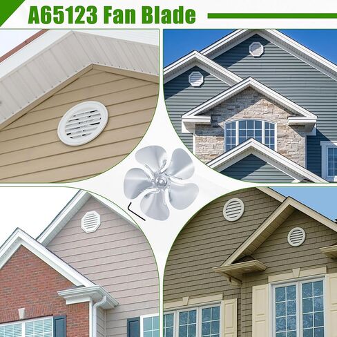 Earthtec A65123 المروحة البديلة لشفرة مروحة العادم العلية بقطر 12 بوصة. 5 شفرات 23 درجة - التجويف (بوصة): 5/16 محركات مروحة كهربائية in Kuwait