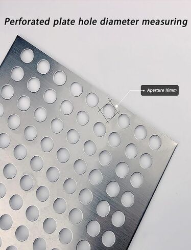 304 Stainless Steel Perforated Sheet - Anti-Theft Mesh Pad for Windows & Balconies, Safety Protective Net, Leakproof Decorative Grilles, Punching Plate (47x400cm) in Saudi Arabia