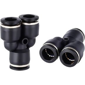 PY Black Tee Pneumatic Quick Coupling Hose Trachea Plug-in Quick Coupling Adapter Air Compressor Accessories 4-16mm(PY-6) in Kuwait