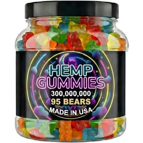 Hemp Gummies For Deep Sleep Peace And Relaxation-Hemp Edibles Fruity Candy-Made In USA-95 Gummy Bears in Kuwait