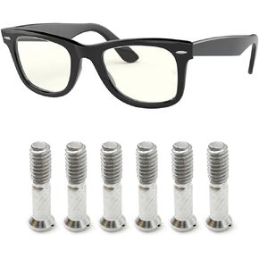 3 Pairs Replacement Repair t Screw for Ray-Ban Wayfarer RB2140 Sunglasses Compatible with RX5227/RX5121/RX5227/RB2140/RB4152/RB4168/RB4169/RB4195/RB4340/RB5022models in Kuwait