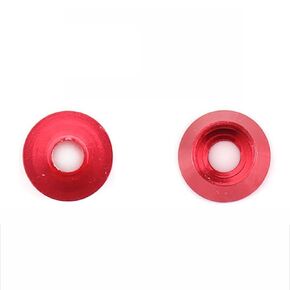 غسالة Qinlu-Washers الألومنيوم M2 M2.5 M3 M4 الملونة من سبائك الألومنيوم المؤكسدة على شكل كأس رأس حشية، 5 قطع، لإصلاح المصانع (أزرق سماوي، M2.5) in Kuwait