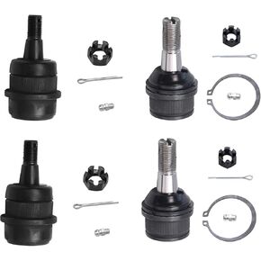 Detroit Axle - 4WD Front 4pc Ball Joints for 00-01 Dodge Ram 1500, 4 Upper & Lower Ball Joints 2000 2001 2002 Replacement in Saudi Arabia
