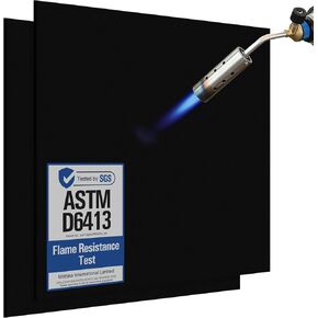 Fireproof Welding Blanket – 2 Pack 10x10 Inch, Matska Carbon Felt Soldering Mat & Pad, ASTM D6413 Certified 5mm Flame Retardant Fabric, Heat Shield for Brazing, Stove Wick, Black in Saudi Arabia