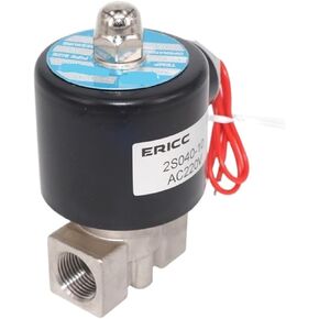 1PCS 2S series closed valve 1/4" 3/8" 1/2" 3/4" 1" stainless steel solenoid valve water oil gas pneumatic valve(2S025-08,DC36V) in Saudi Arabia