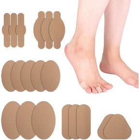 موليسكين للأقدام، وسادات لاصقة من موليسكين، وبطانة موليسكين للبثور، والأحذية، وأصابع القدم، والكعب | شريط لاصق لمنع البثور - 20 ورقة (إجمالي 40 قطعة) in Kuwait