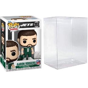 NFL Funko Pop! Aaron Rodgers (New York Jets) Vinyl Figure #253, with Protector Case, Green/Brown in Saudi Arabia