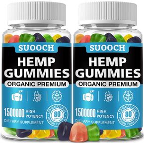 علكة القنب لتخفيف آلام القلق أثناء النوم وتخفيف الالتهاب صالحة للأكل مع نكهات الفواكه الفاخرة من أوميغا وفيتامين - حلوى طبيعية عالية الفعالية 160 عدد 2 عبوة in Kuwait