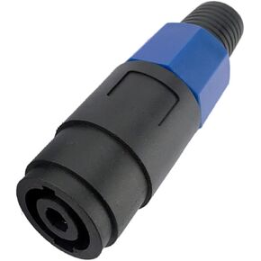 موصل مكبر الصوت قفل التوصيل والمقبس 4 دبوس موصل إرساء ذكر متوافق مع محول الصوت الأزرق 1 قطعة (قابس أنثى) in Kuwait