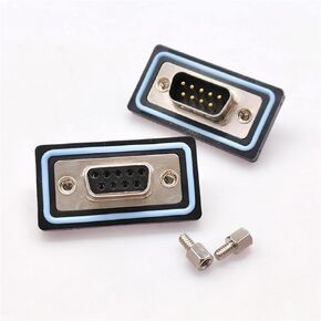 DB9 موصل IP68 RS232 485 D-SUB موصل موصل قابس 9 دبوس لحام D-نوع التوصيل النحاس طلاء الذهب 3U 1 قطعة (ذكر) in Kuwait