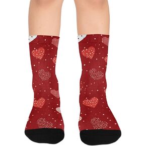 جوارب Red Love Beige للتنزه سيرًا على الأقدام - جوارب شتوية حرارية سميكة دافئة للأولاد والبنات الصغار للمدرسة، والارتداء اليومي والأنشطة الخارجية in Kuwait