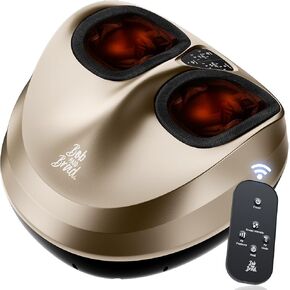 BOB AND BRAD Shiatsu Foot Massager with Heat and Remote,FSA Eligible HSA Deep Kneading Electric Feet Massager for Plantar Fasciitis, Fits US Size 12 in Kuwait