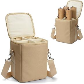 Wind Chimes Padded Case for Melody Chimes and Koshi Chimes – Carrying Travel & Storage Bag – Universal Fit Instrument Case, Windbell Sound Healing & Meditation - Black in Kuwait