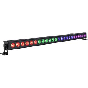 LED Stage Wash Light Bar: 40" 72W RGB DJ Lights - DMX & Sound Activated - Auto & Chase Function - Sturdy Metal Design - Uplights for Events Church Wedding Club Party Wall Wash Festival Lighting in Kuwait