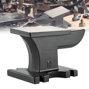 Cast Iron Anvil, Single Horn Anvil with Large Countertop and Stable Base, High Hardness Rugged Round Horn Anvil Blacksmith, for Bending, Shaping 55Lbs/25kg in Saudi Arabia