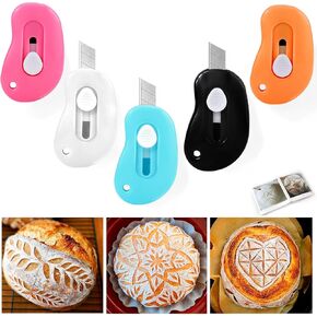 أداة تسجيل عجينة الخبز من XANGNIER، 5 عبوات من أدوات تسجيل العجين المخمر، أداة تقطيع عجينة الخبز، أداة تقطيع الخبز ومستلزمات صنع الخبز والإكسسوارات in Kuwait