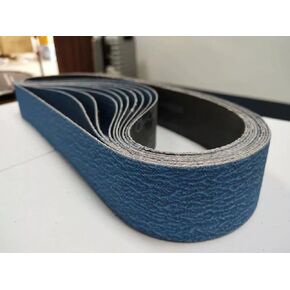 1 1/2" X 30" Coated Zirconia Sanding Belt Grit 80 Nickel Alloy Titanium Bronze in Kuwait