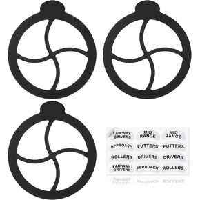 3 قطع فواصل حقيبة الجولف القرصية، إدراجات مقسمة رف الجولف القرصي، نوع تخزين القرص منظم وسهل الوصول إليه، السائق، متوسط ​​المدى، المضرب، برامج تشغيل الممرات، النهج، بكرات للمبتدئين in Kuwait