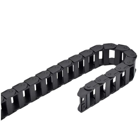1meter Cable Chain 18x25 18x37 15x30 15x20mm Bridge Type Non-Opening Plastic Towline Transmission Drag Chain for Machine(38mm,18x25mm) in Saudi Arabia