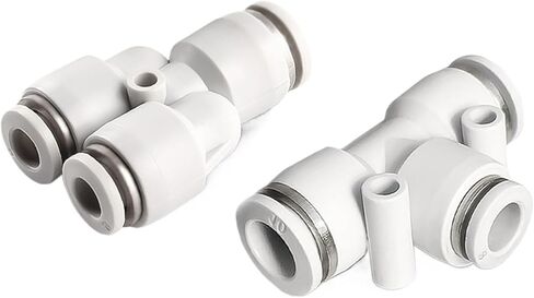 PEG PW Pneumatic Quick Connector T-type Y-type Three-Way Connector 4 6 8mm Trachea Quick-insertion Plastic Tube Connector(PW12-8) in Saudi Arabia