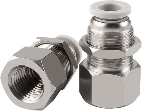 PMF هوائي سريع موصل أنثى الموضوع 1/8 "1/4" 3/8 "1/2" خرطوم أنابيب الهواء 4 6 8 10 12 مللي متر الحاجز الثابتة المشتركة (PMF10-03) in Saudi Arabia