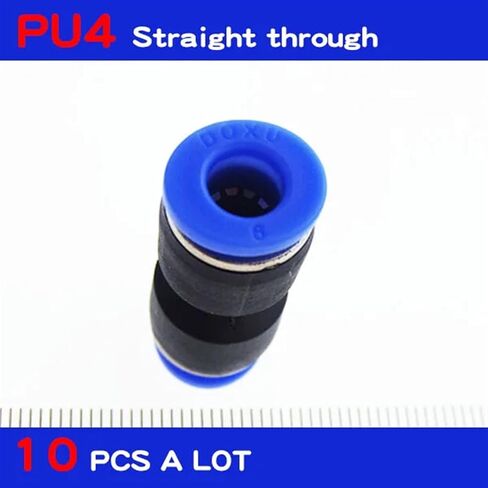 PU4 10Pcs Air Pneumatic 4mm to 4mm Straight Push in Connectors Quick Fittings in Saudi Arabia