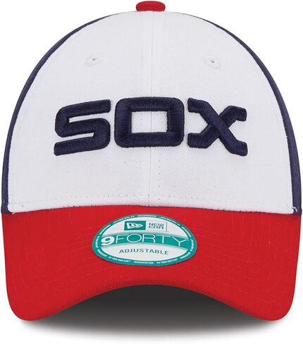 قبعة New Era MLB Chicago White Sox Alt The League 9FORTY قابلة للتعديل، مقاس واحد، أبيض in Kuwait