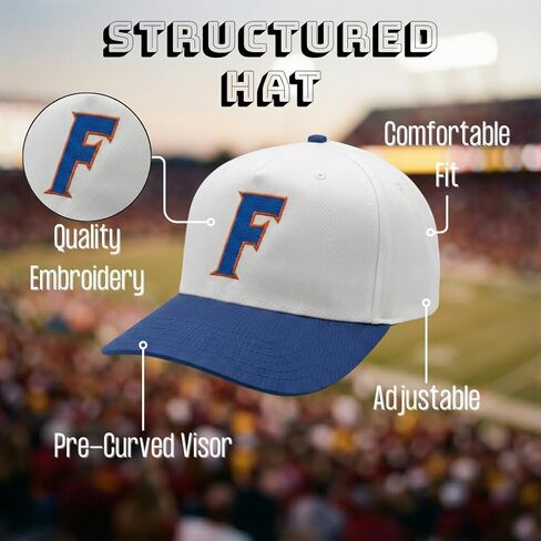 Officially Licensed University Florida Gators Hat Classic MVP White/Blue Snapback Adjustable Embroidered Team Logo Baseball Sports Cap in Saudi Arabia