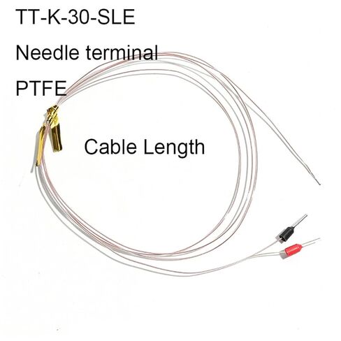 إبرة من النوع K/خط قياس درجة الحرارة المزدوج الحراري على شكل حرف U TT-K-30-SLE قطعة واحدة (نوع إبرة 2 متر) in Kuwait