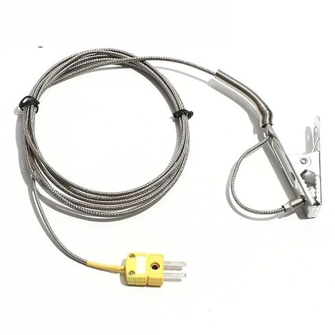 Temperature Measuring Wire 1-5m Clamp 6.5cm Thermocouple K-Type Sensing 1Pcs(7B Air-coupled 5m) in Saudi Arabia
