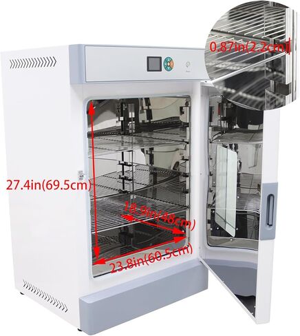 فرن تجفيف حراري رقمي بالهواء القسري، 2 رفوف، سعة كبيرة 210 لتر، فرن تسخين، تحكم في درجة الحرارة، مروحة أوتوماتيكية، سرعة قابلة للتعديل 220 فولت 3 كيلو وات in Kuwait