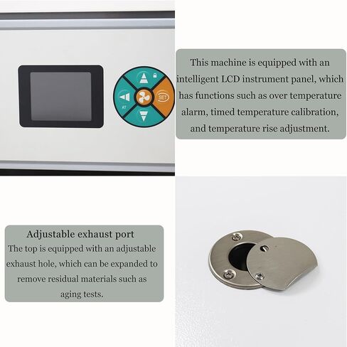 Electric Blast Drying Oven Lab Digital Forced Air Convection Drying Oven 304 Stainless Steel Chamber 210L Inner Volume 3KW 220V in Kuwait