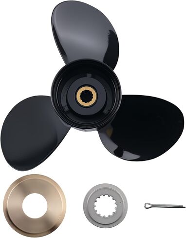 maXpeedingrods 3 Blades 13 1/4 X 17 Aluminum Boat Propeller for Johnson Evinrude Outboard 40-140 HP 13 Spline Tooth, RH, Parts No# 765183 in Saudi Arabia