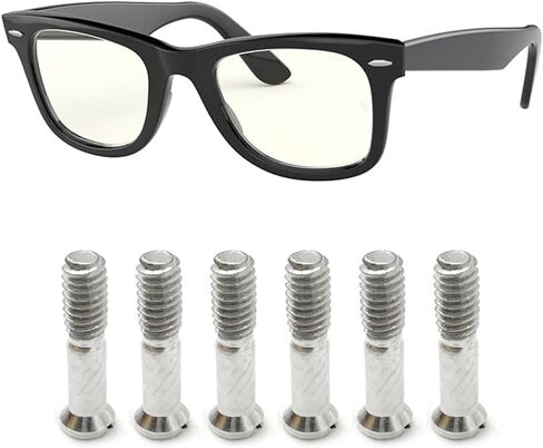 3 Pairs Replacement Repair t Screw for Ray-Ban Wayfarer RB2140 Sunglasses Compatible with RX5227/RX5121/RX5227/RB2140/RB4152/RB4168/RB4169/RB4195/RB4340/RB5022models in Kuwait