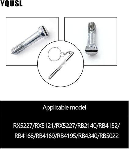 3 Pairs Replacement Repair t Screw for Ray-Ban Wayfarer RB2140 Sunglasses Compatible with RX5227/RX5121/RX5227/RB2140/RB4152/RB4168/RB4169/RB4195/RB4340/RB5022models in Kuwait