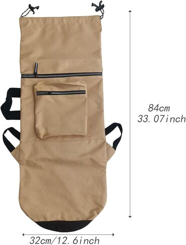 pistro Skateboard Carry Case Storage Backpack Water Resistant with Handle Shoulder Bag Organizer for Skate Enthusiasts Traveling- Khaki Small in Saudi Arabia